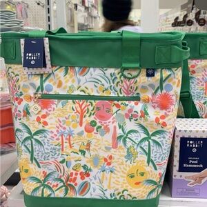 Roller Rabbit Green Backpack Cooler